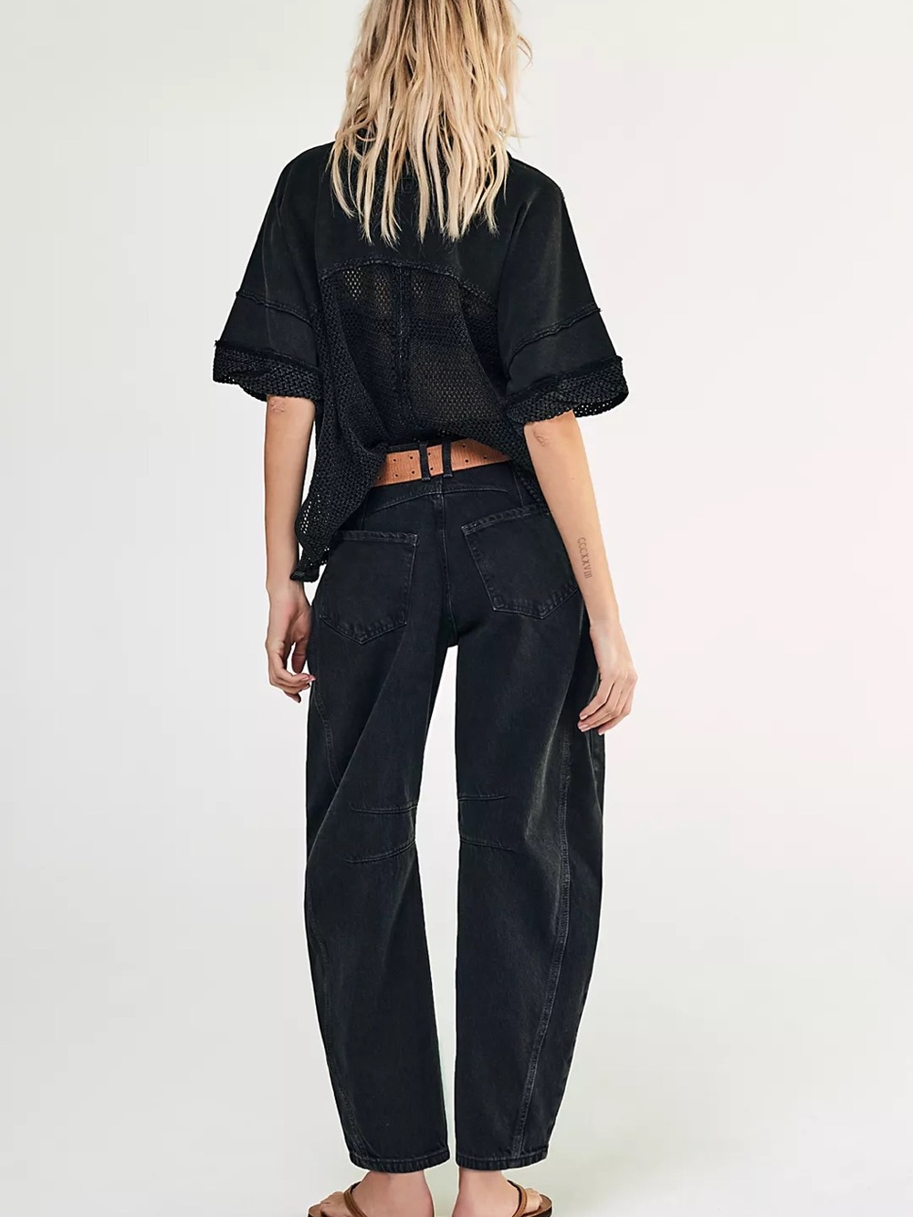 NWT We The Free Good Luck Mid-Rise Barrel Jeans - Picture 4 of 16